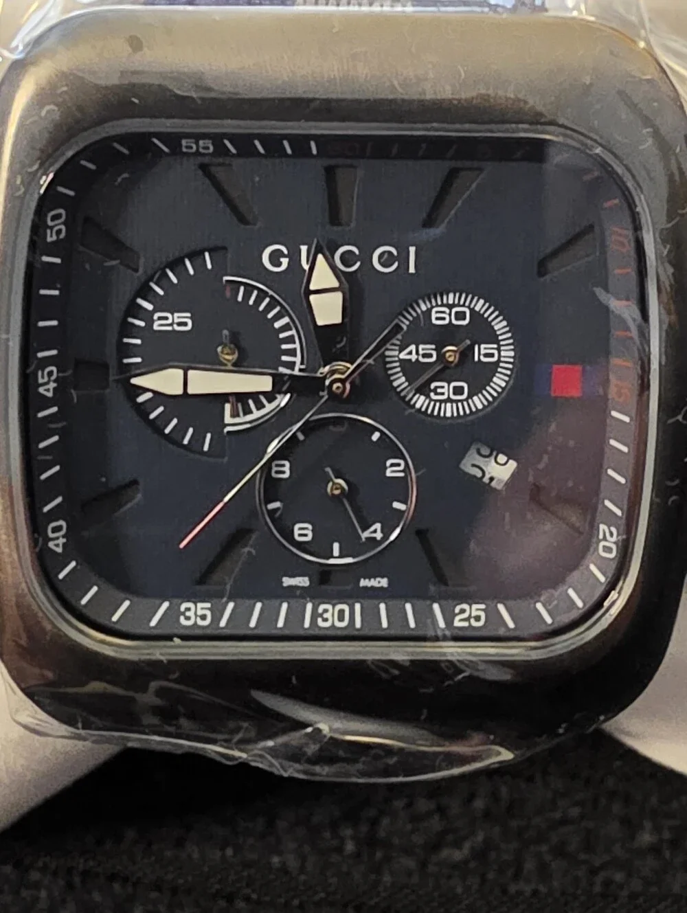 Gucci Coupe Chronograph  Model YA131202 or 131.2) New with Box and Tags